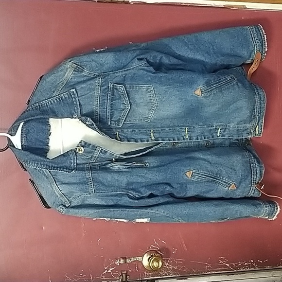 Sherpa jean jacket - Picture 1 of 6